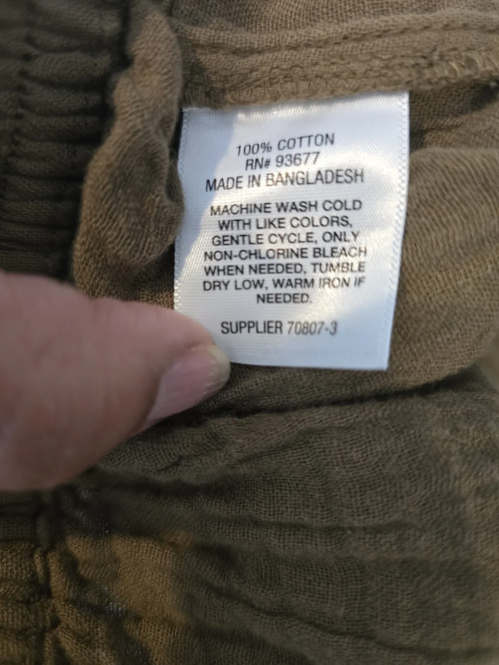 High Rise Crinkled Cotton Shorts - Picture 6 of 6
